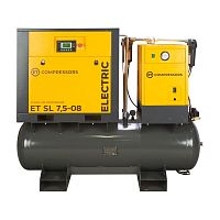 Винтовой компрессор ET-COMPRESSORS SL 7,5-08-250 ES (IP55), 1100 л/мин, 8 бар, ресивер 250 л