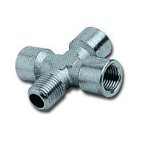 GAV 1259/3 Крестовина, 3 выхода — внутренняя Rc3/8", 1 выход — наружная R3/8", 10 шт.