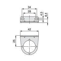 INDUTECH IR10P-501AS-XLC05 Крепёжный угольник для IR1000